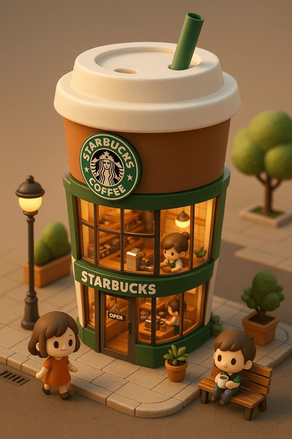 Miniature 3D Building — Generated result