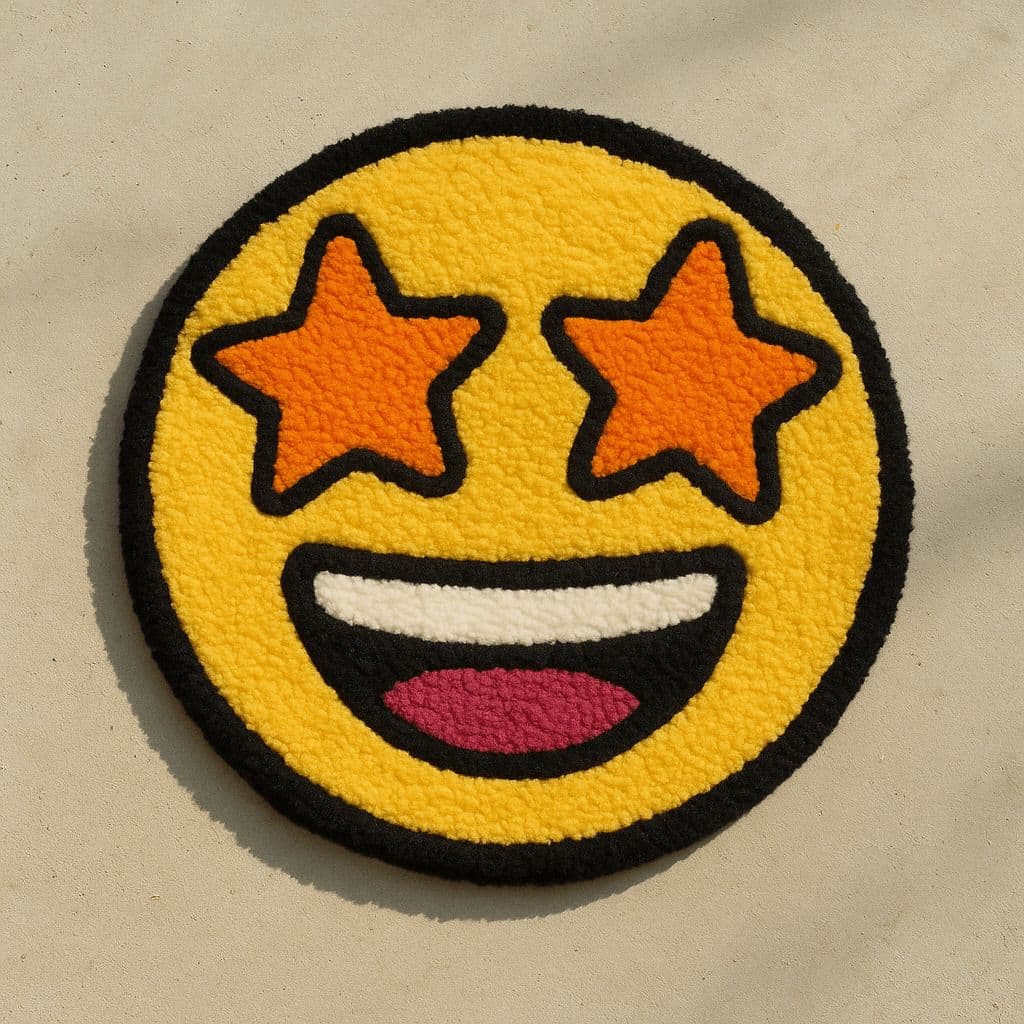 Emoji Tufted Rug — Generated result