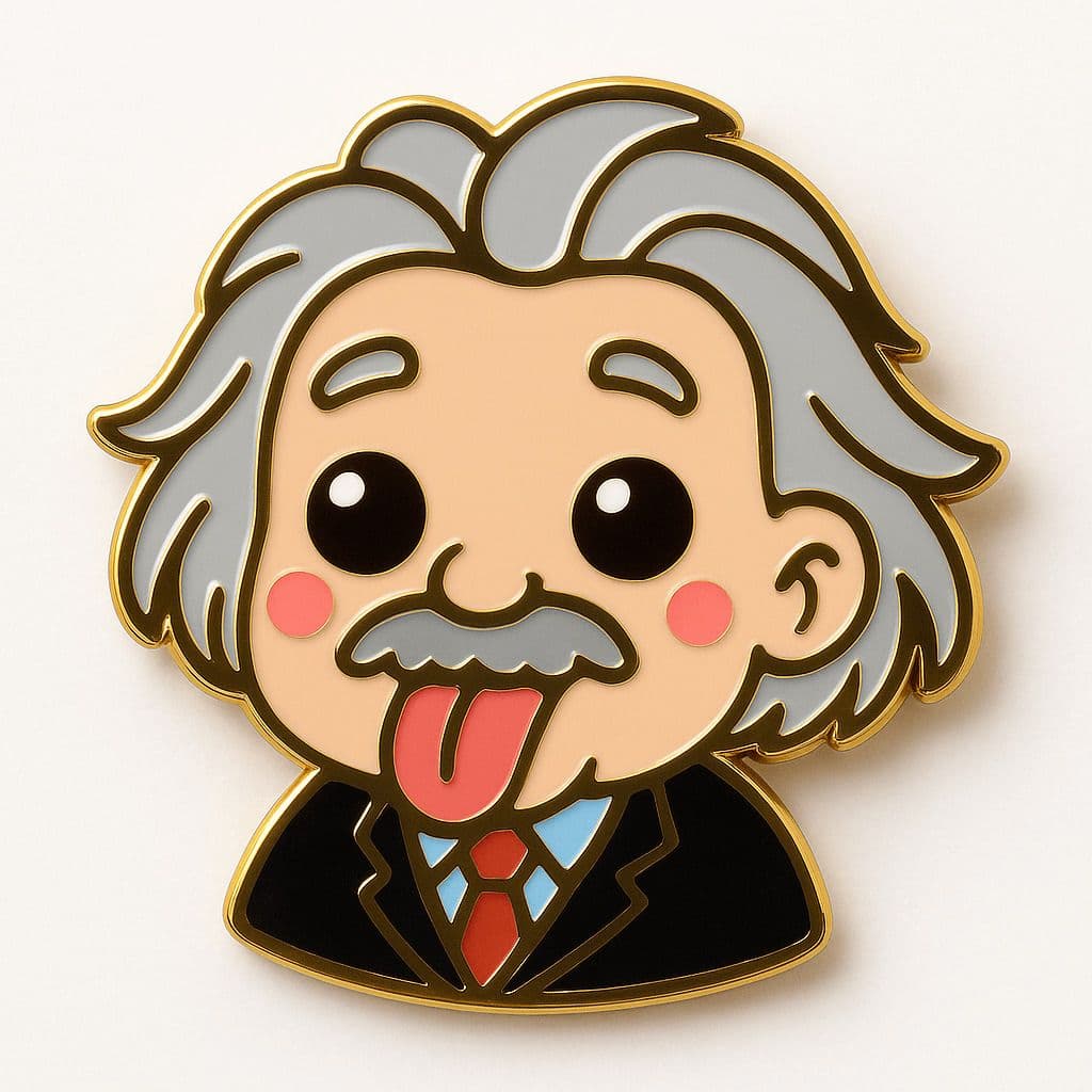 Cute Enamel Pin — Generated result
