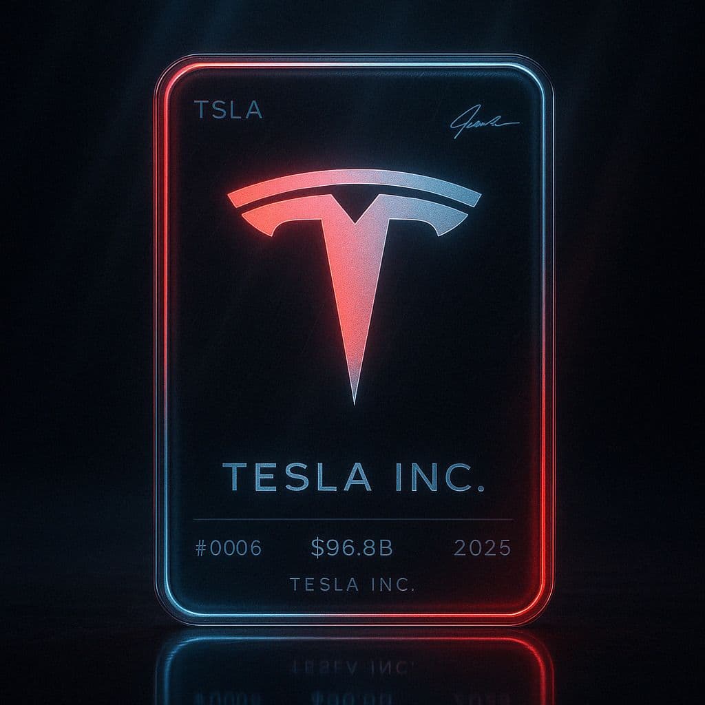 Futuristic Logo Trading Card — Generated result