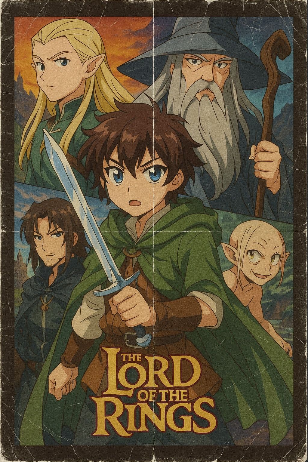 Nostalgic Anime-Style Movie Poster — Generated result