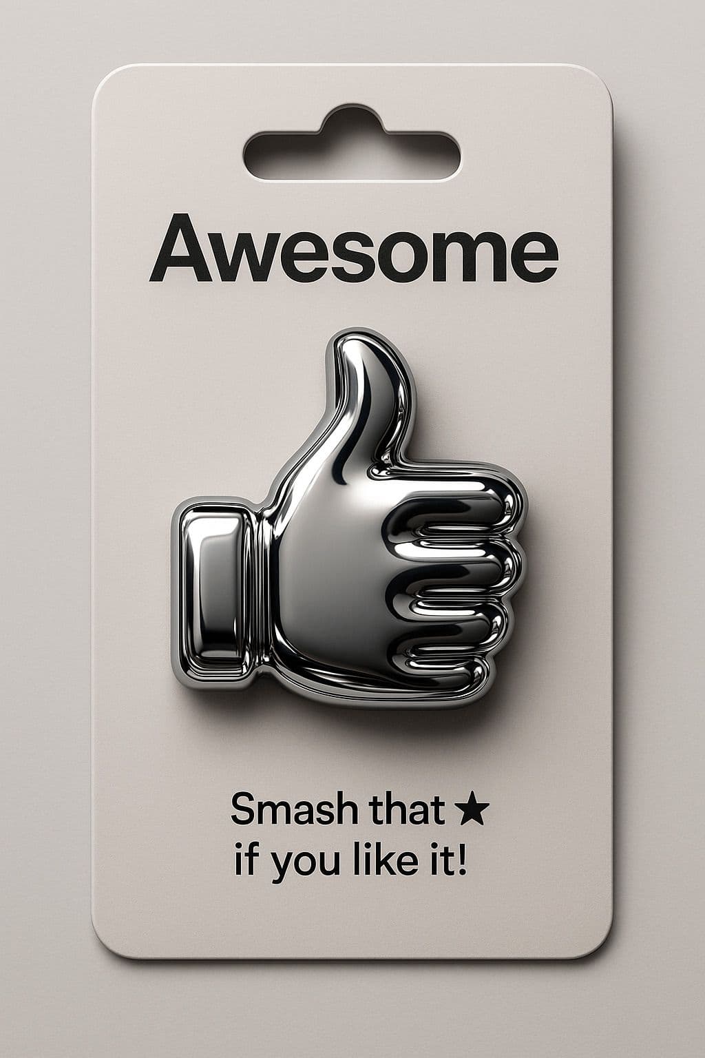 Chrome Emoji Badge — Generated result