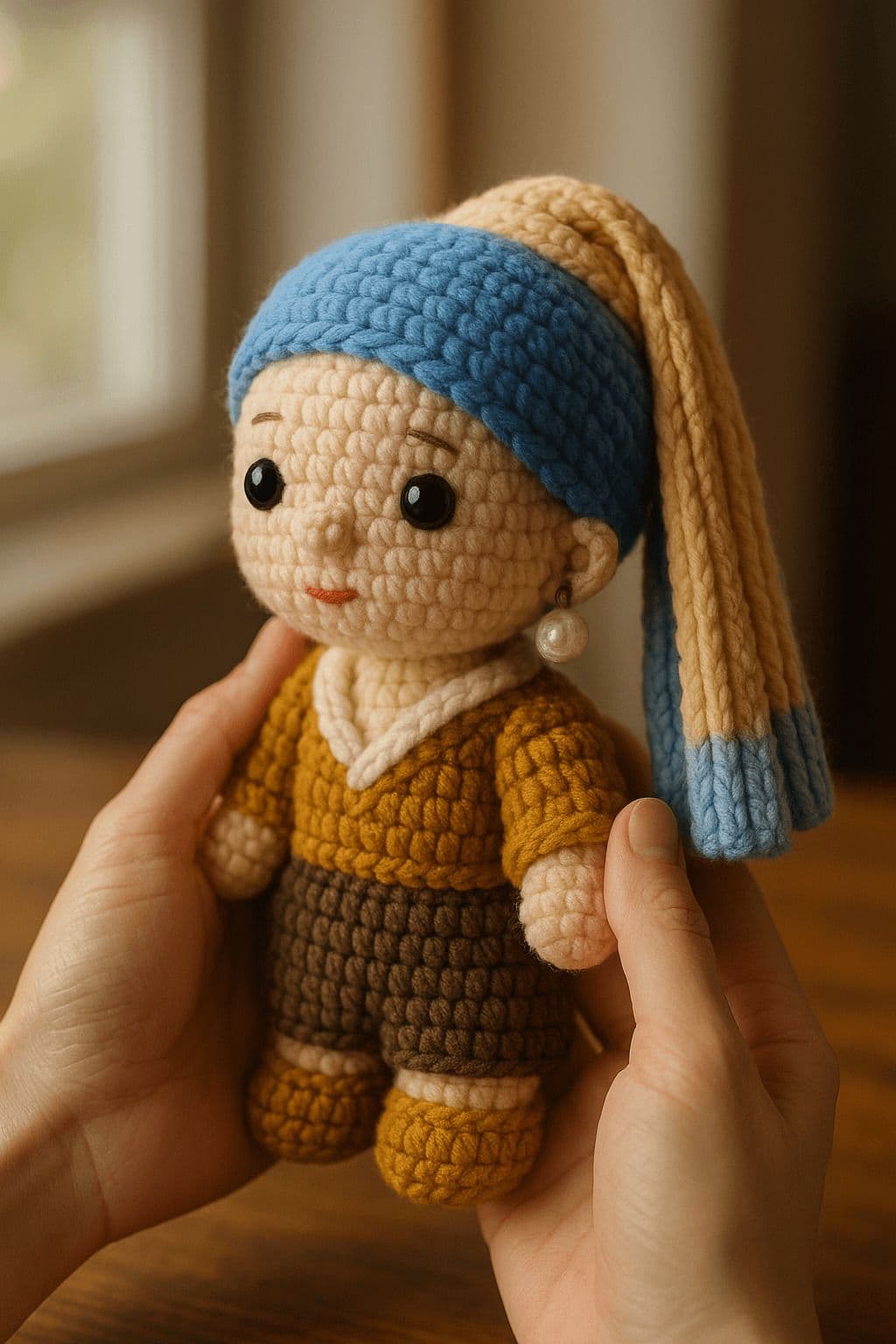 Adorable Warm Knitted Doll — Generated result