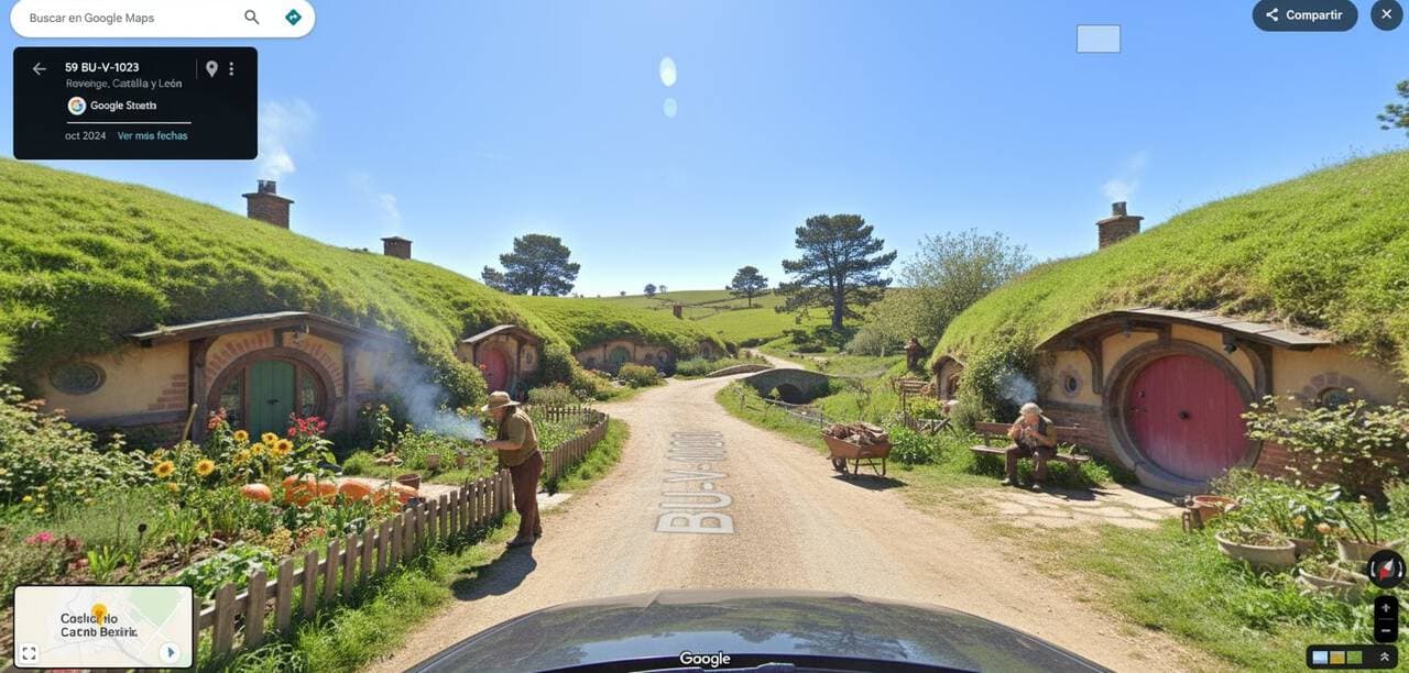 Middle-earth in Google Maps View — Generated result