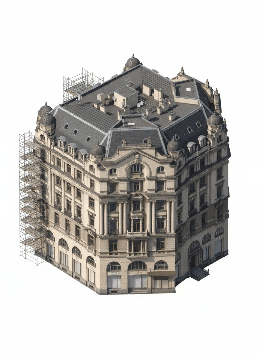 Extract 3D Buildings/Create Isometric Models — Generated result
