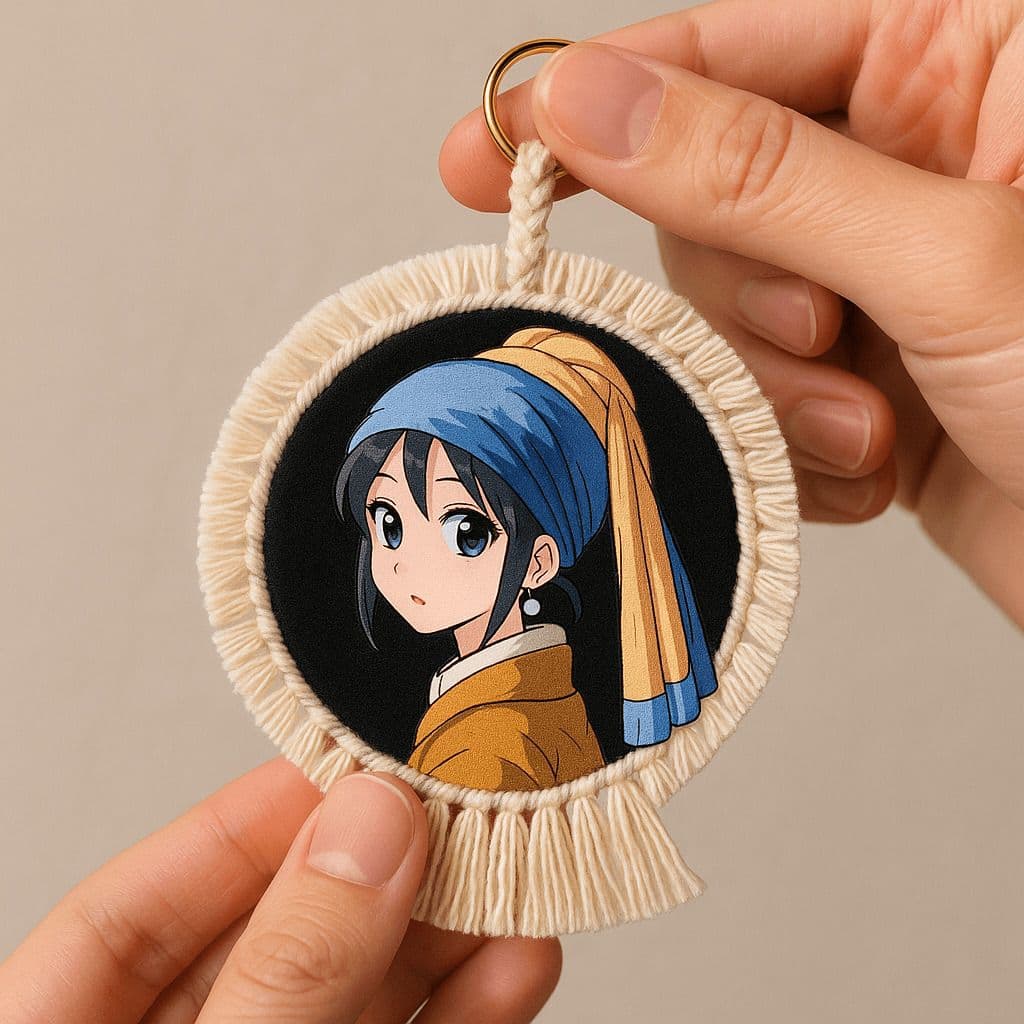 Anime-Style Tassel Badge — Generated result