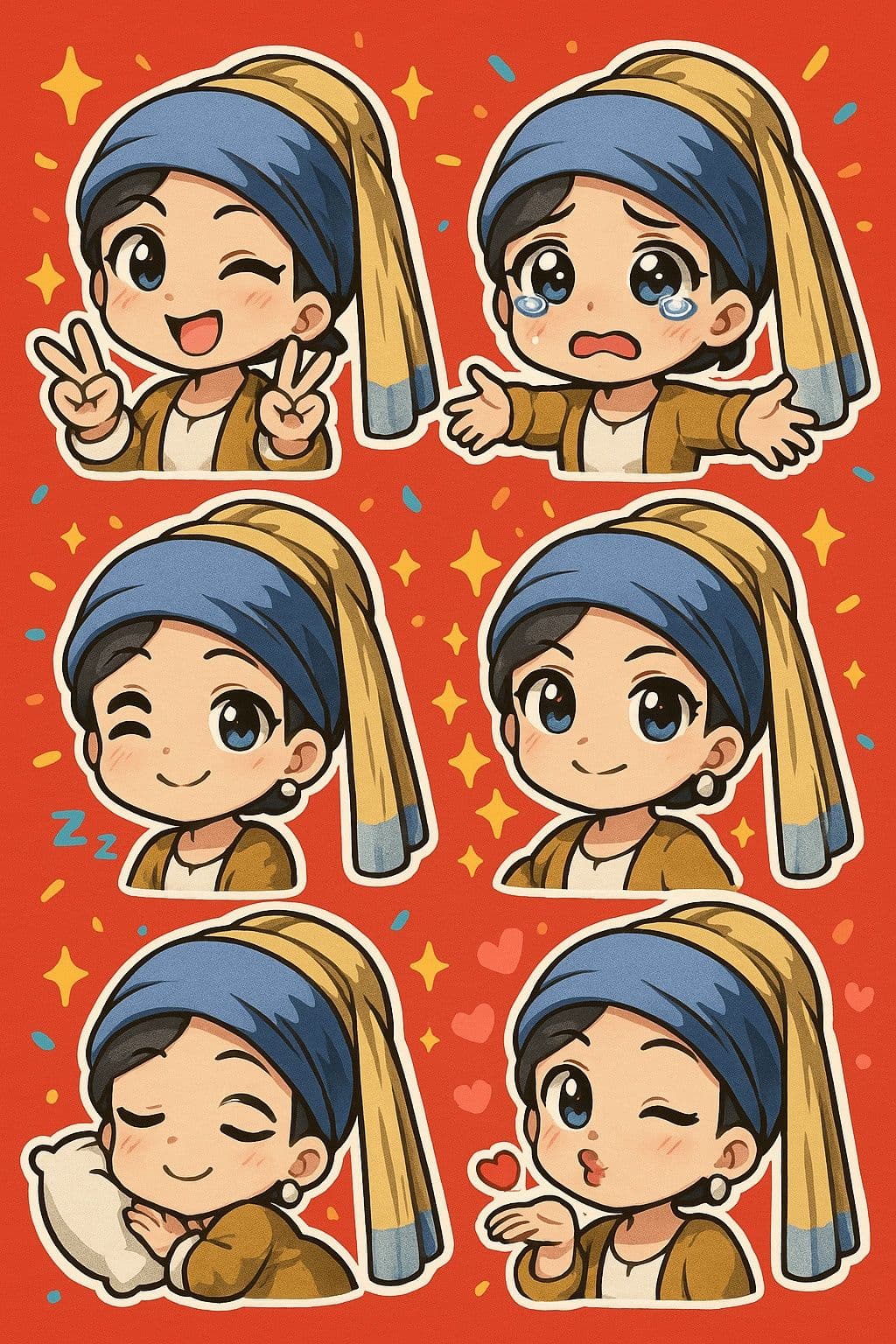 Chibi Sticker Pack Creation — Generated result