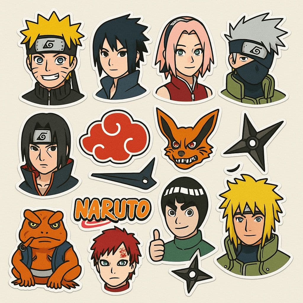 Anime Sticker Set — Generated result