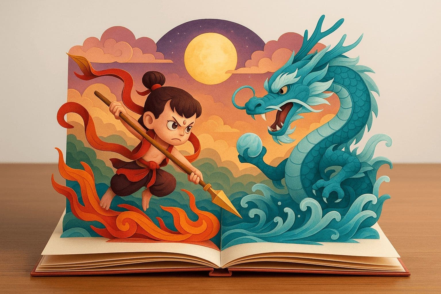 Foldable Paper-Cut Pop-Up Book — Generated result