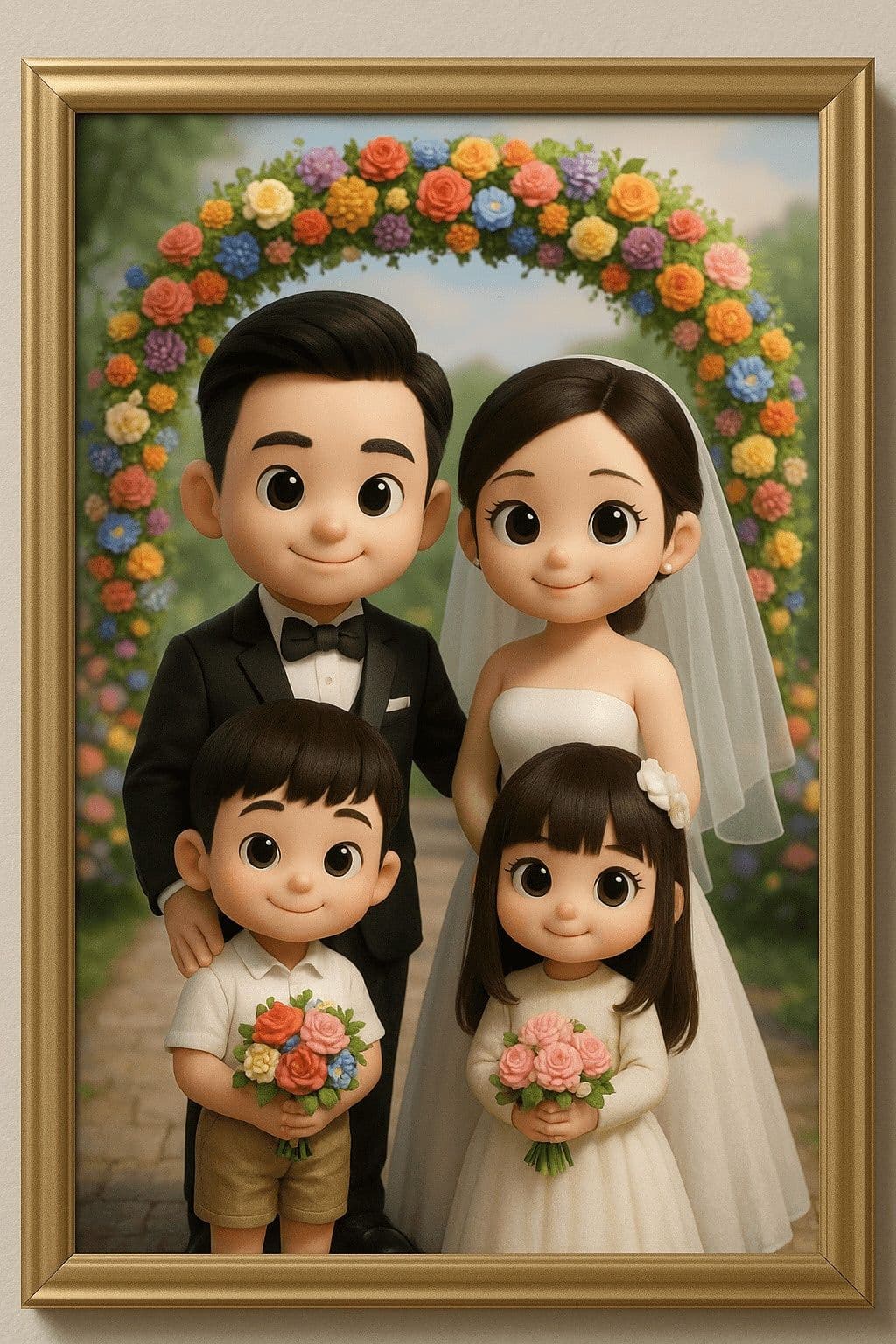 Family Wedding Portrait — Generated result