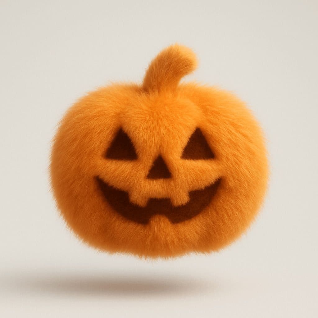Fluffy Jack-o'-Lantern — Generated result