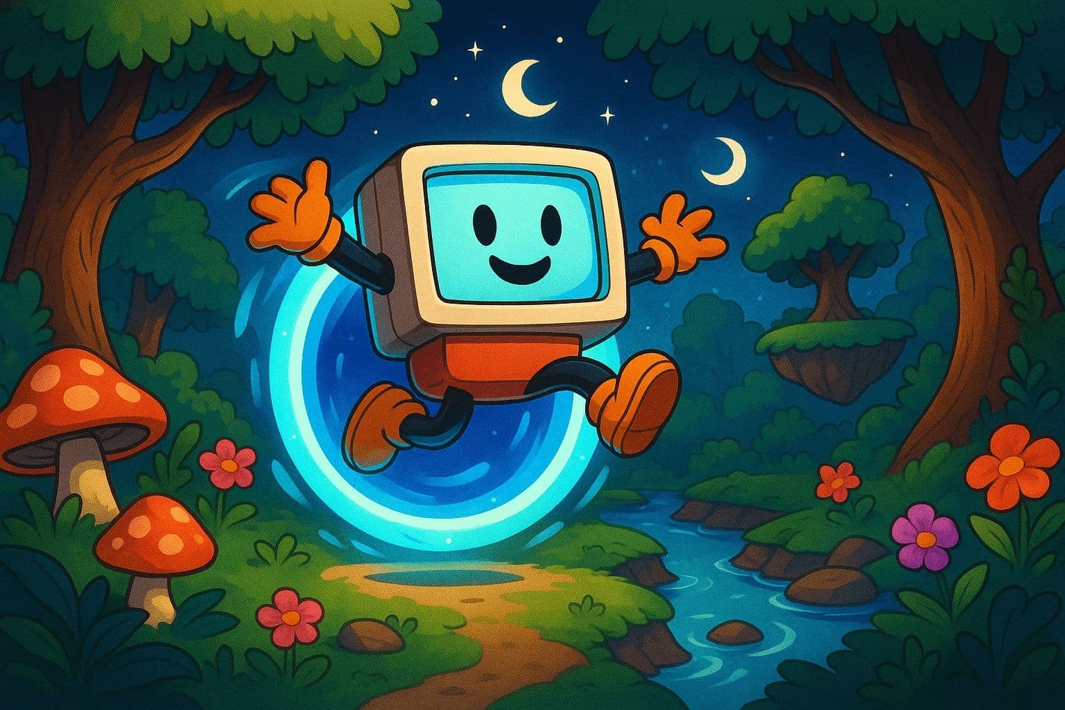 Fantasy Cartoon Illustration — Generated result