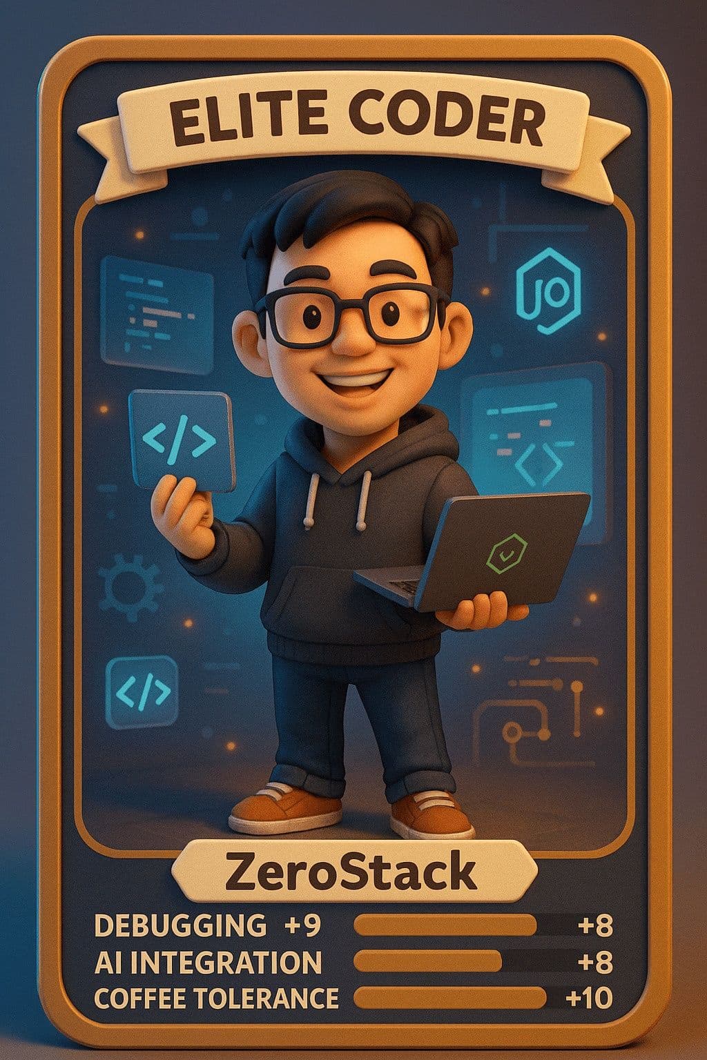 RPG-Style Character Card — Generated result