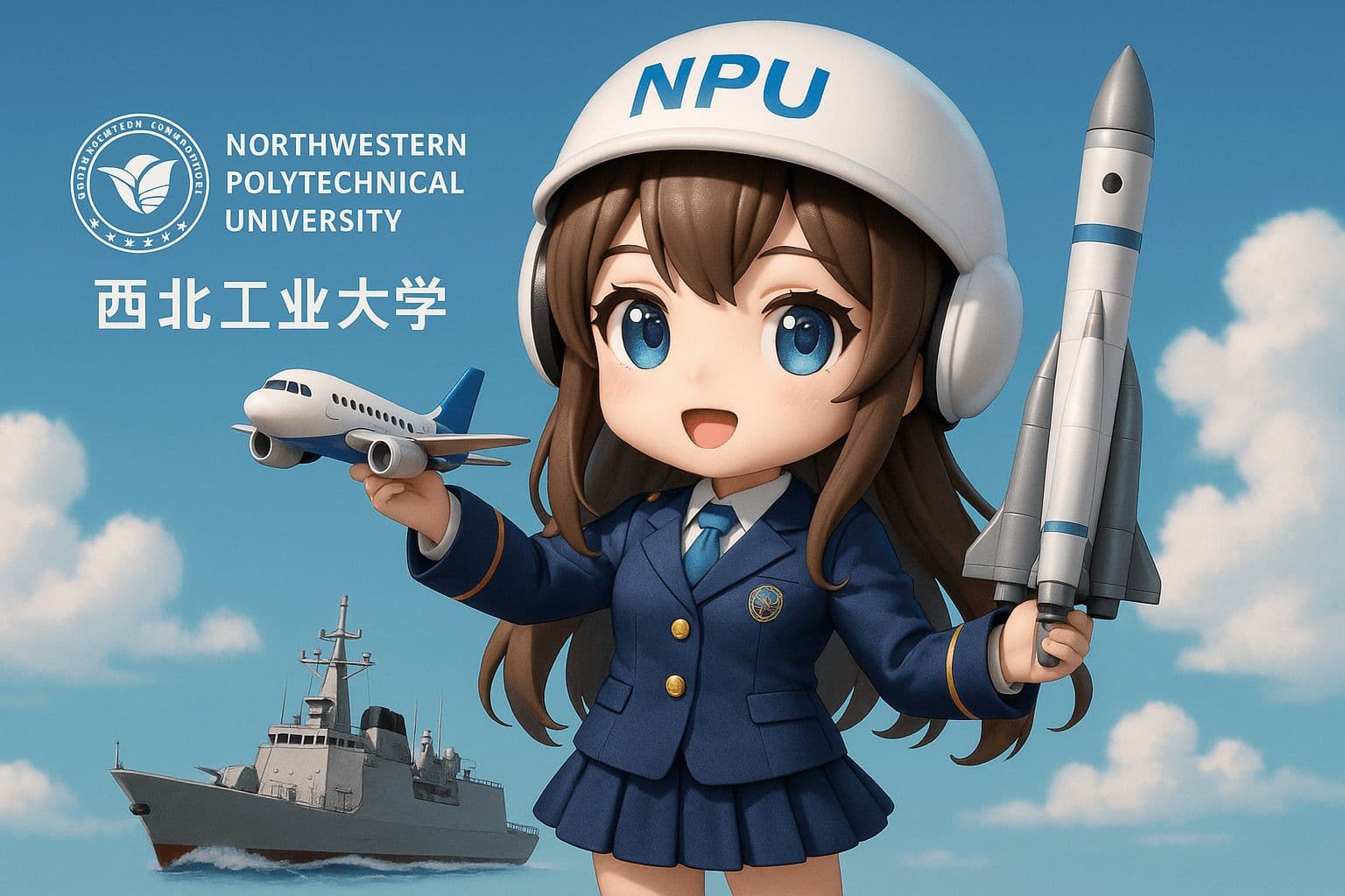 3D Chibi Anthropomorphized University Character — Generated result