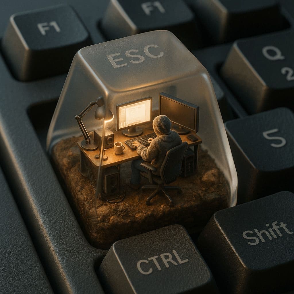 Keyboard ESC Keycap Miniature Diorama — Generated result