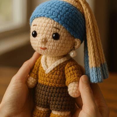 Adorable Warm Knitted Doll - Output