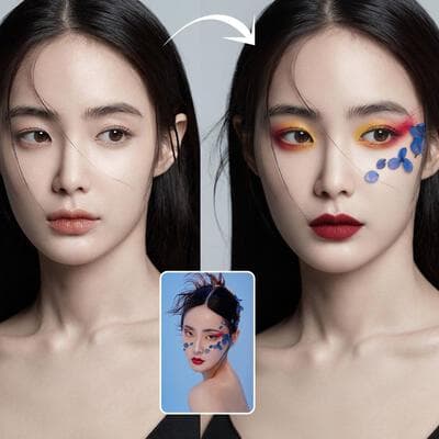 Virtual Makeup Try-on - Output