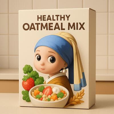Famous Painting Character Cereal Ad - Input