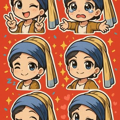 Chibi Sticker Pack Creation - Output