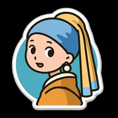 Flat Sticker Design - Output