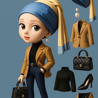 Famous Painting Character OOTD - Input