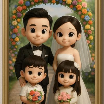 Family Wedding Portrait - Output