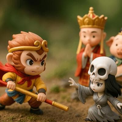 Miniature Diorama (Sun Wukong vs. White Bone Spirit) - Output