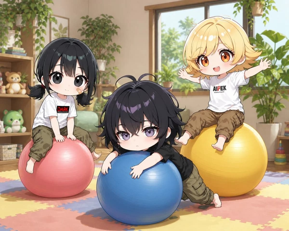 Playful Balance Ball Kids