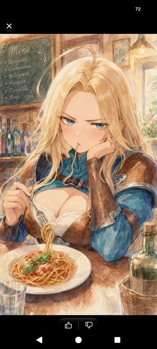 Watercolor Bistro Heroine