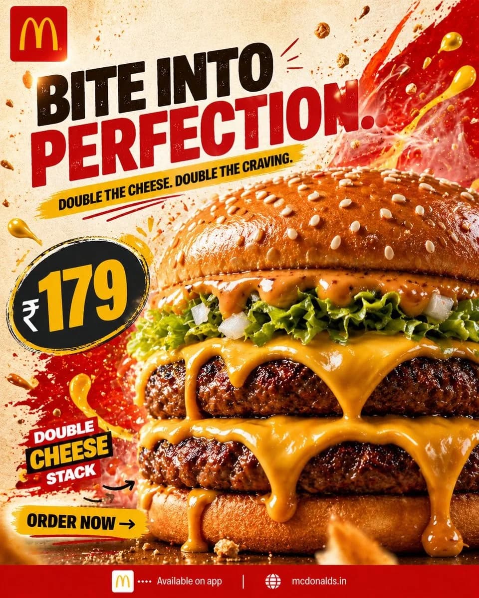 Double Cheeseburger Ad