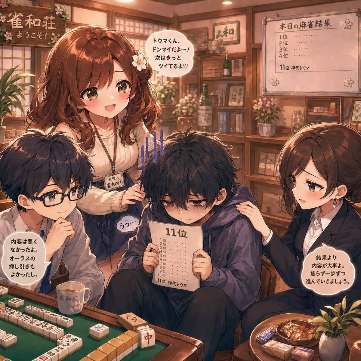 Mahjong Comfort Scene