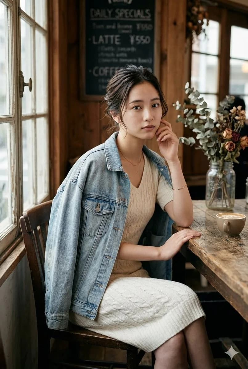 Vintage Cafe Portrait