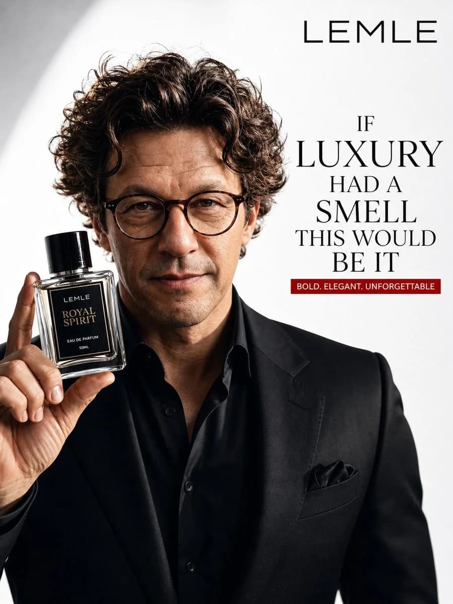 Men's Perfume Advertisement