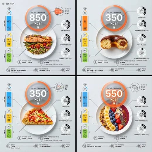 Ultra Clean Calorie Infographic — Generated result