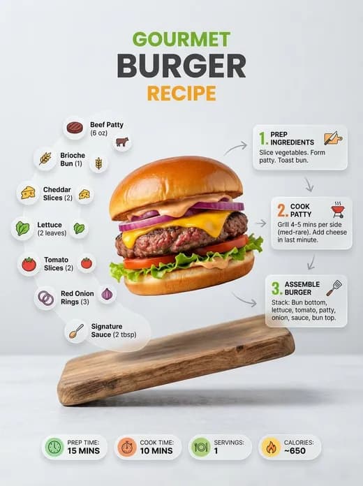 Minimalist Recipe Infographic — Generated result