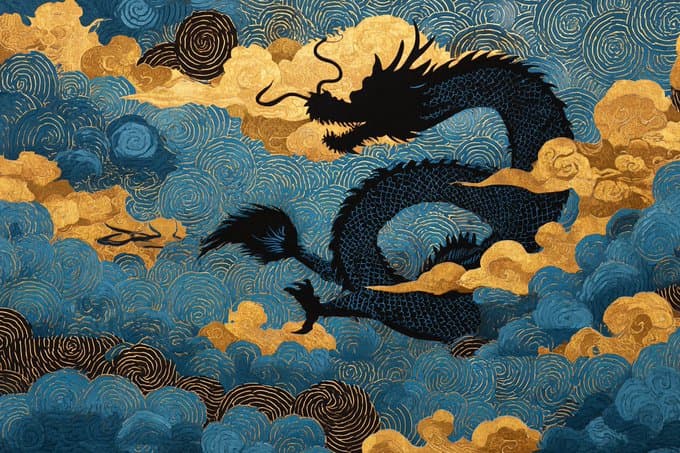 Japanese Ukiyo-e Shadow Puppet Work — Generated result
