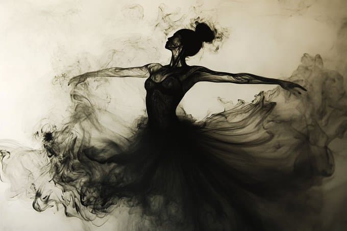 Ink Style Creates a Dreamy Poetic Atmosphere