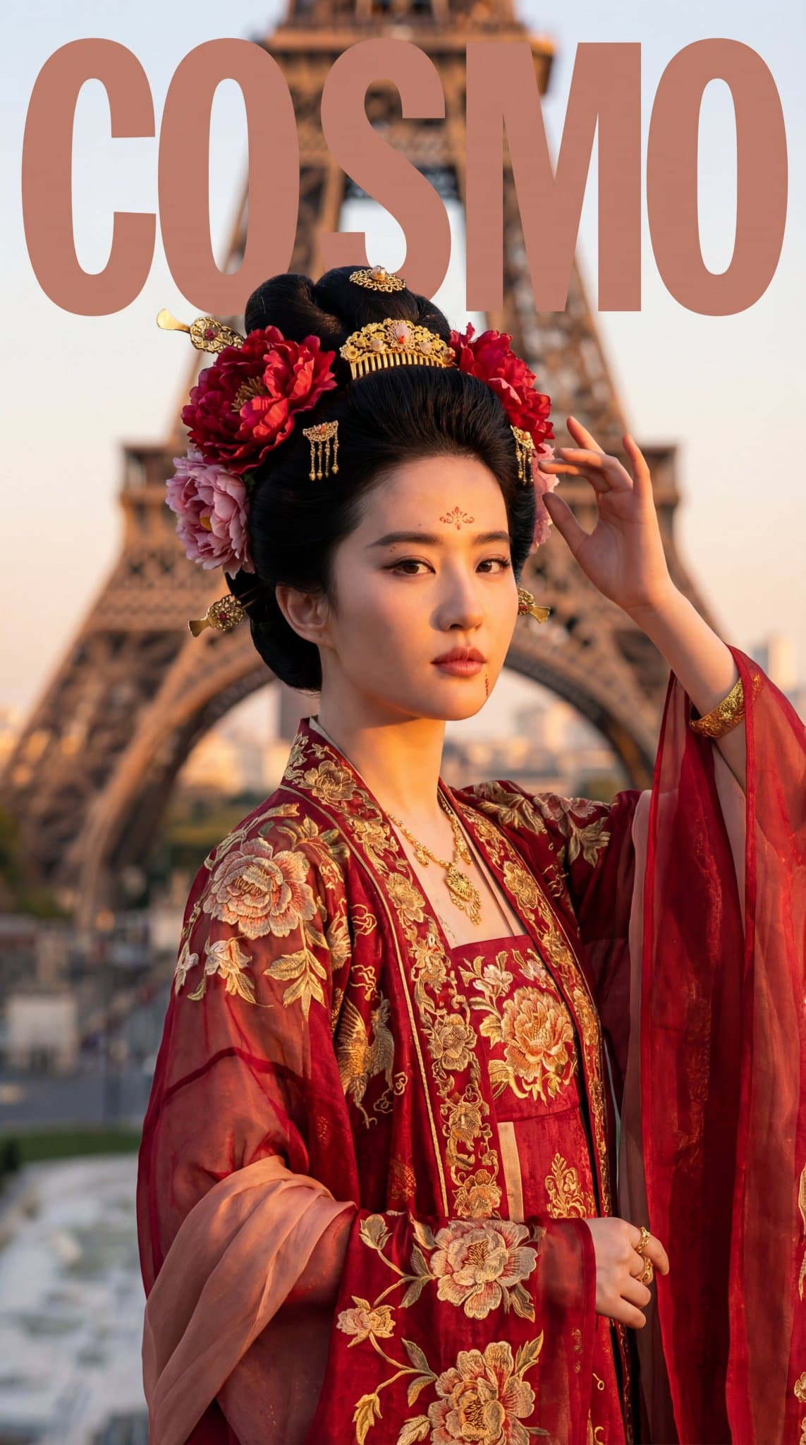 Tang Dynasty and Paris Portrait Photo — Generated result