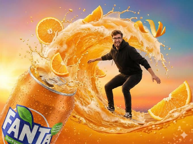 Surfing on Orange Juice — Generated result