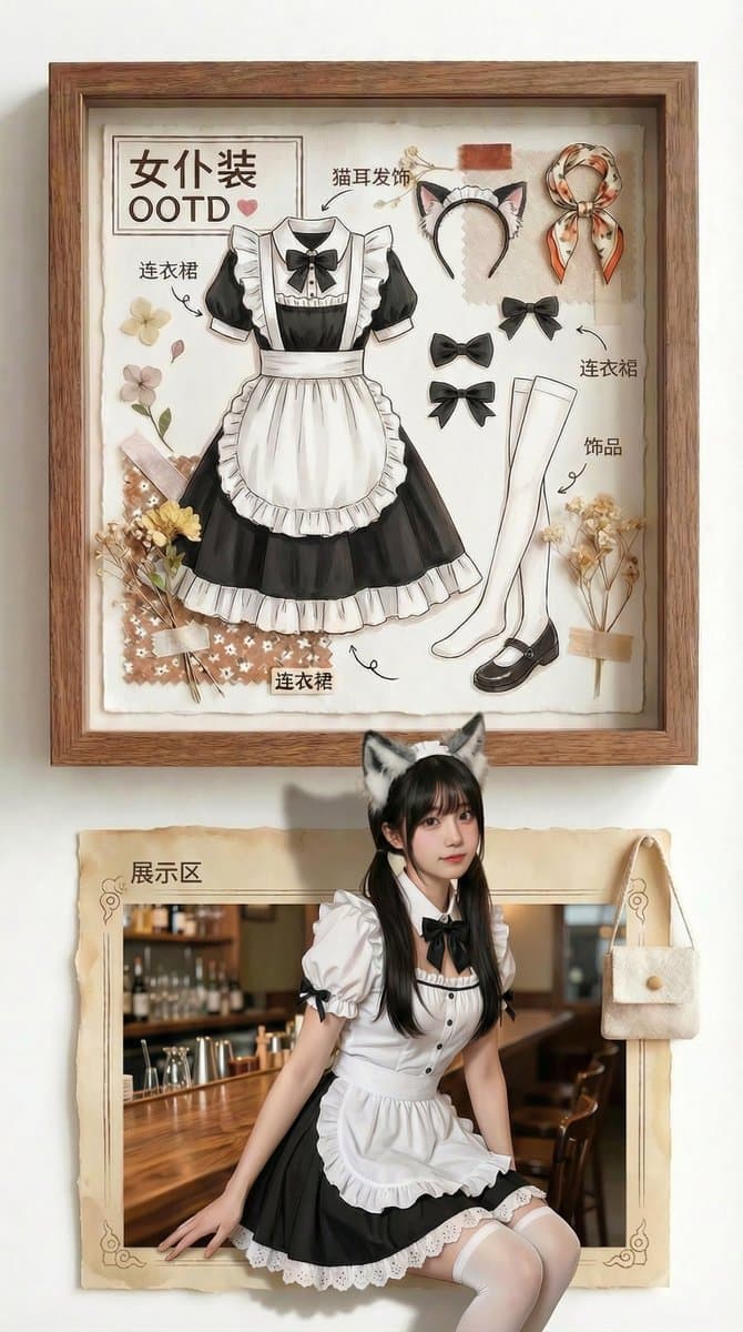Specimen Box and Real Outfit Aesthetics Duet — Generated result