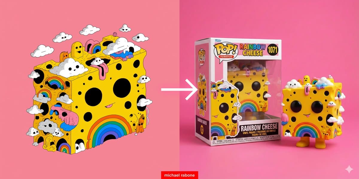 Cartoon Drawings Turned into Funko Pop Vinyl Figures