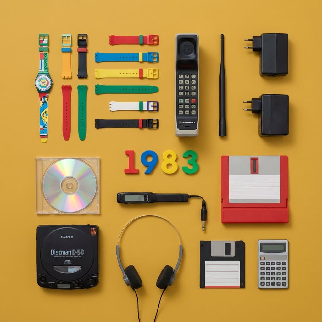 Visualization of Gadgets and Inventions from a Specific Year