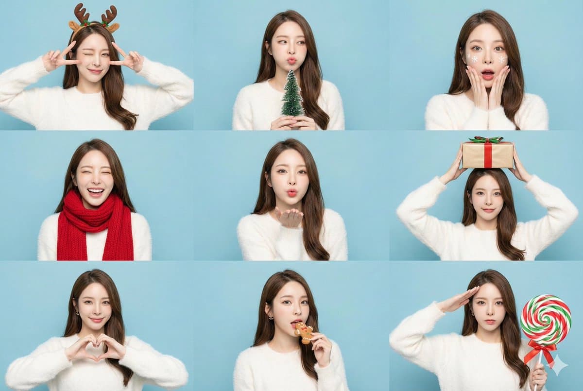 Christmas Special - Christmas Limited Photo Booth, 9 Grids of Sweetness