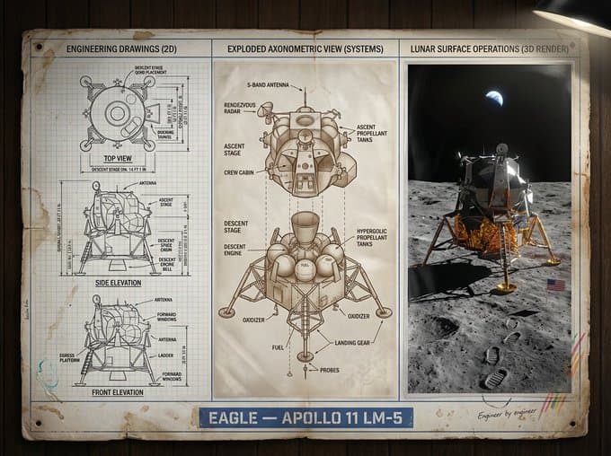Panneau de présentation de dessin technique — Generated result