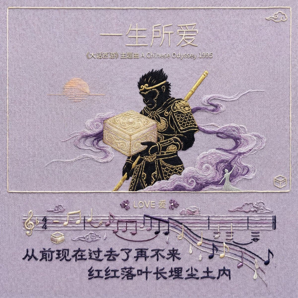 Poster Lagu Bordir — Generated result