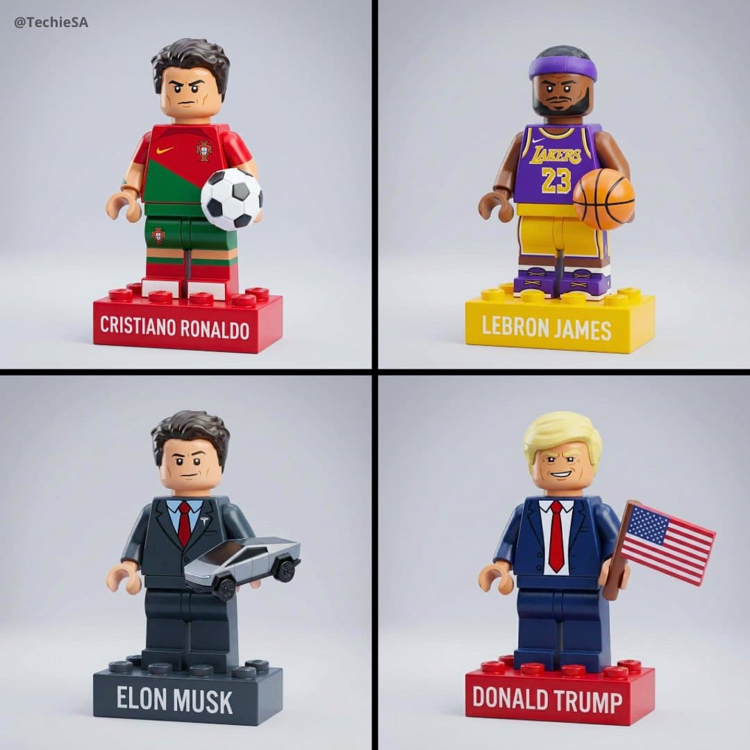 Lego-Style Mini 3D Figure