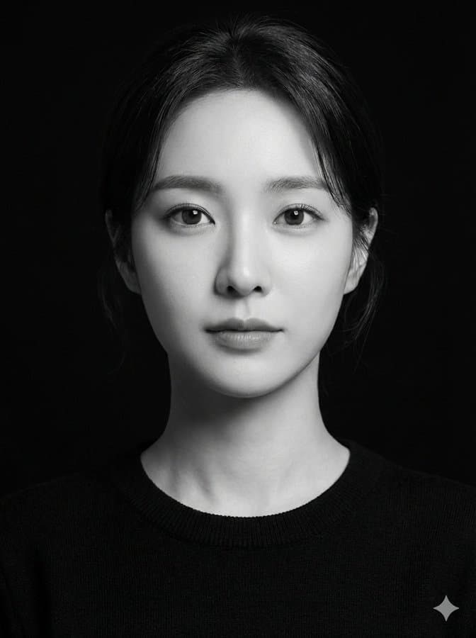 A Black and White Studio Portrait