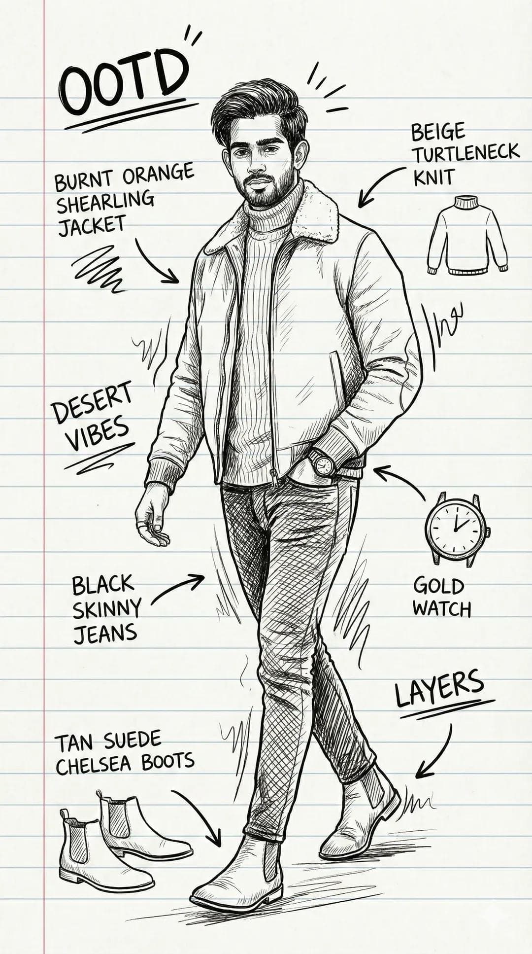 OOTD Hand-Drawn Graffiti Breakdown