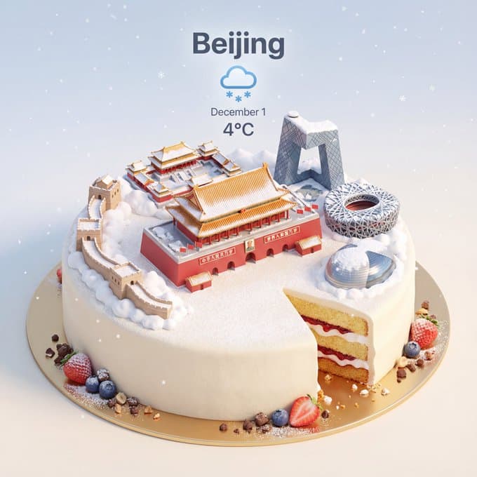 Landmark City Cake — Generated result