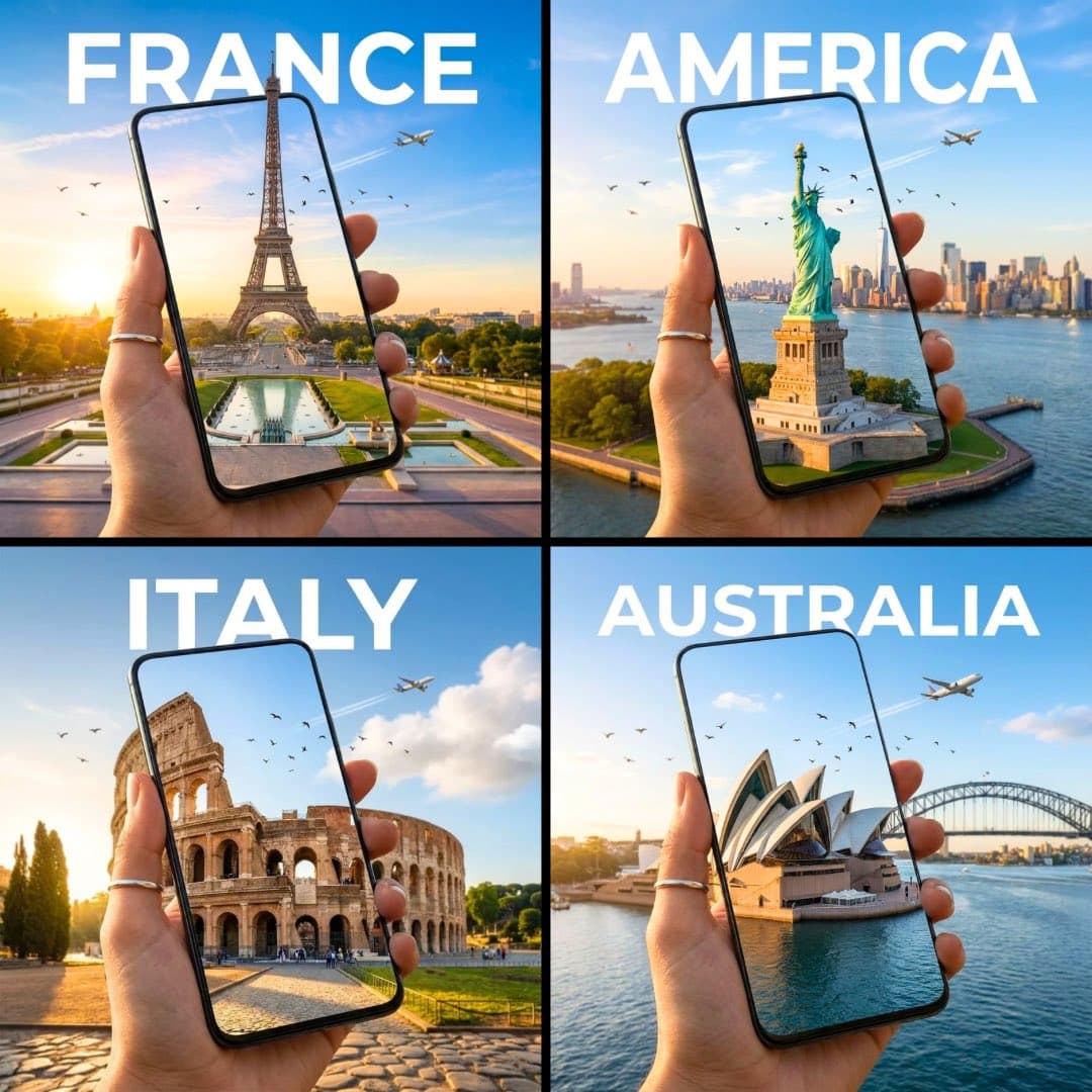 Hyperrealistic Travel Ad